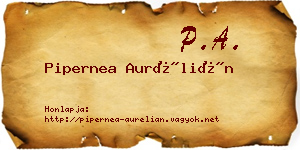Pipernea Aurélián névjegykártya
